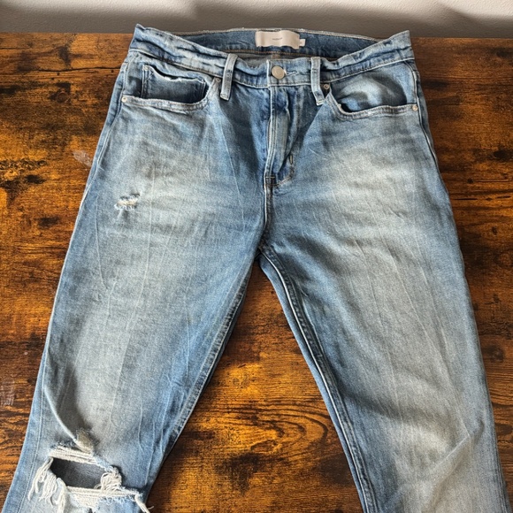 Hudson AXL DIN Jean Pants Size 31 Slim Light Distressed Washed Ripped - Picture 7 of 7